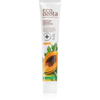 Ecodenta Certified Organic Whitening pasta de dinti pentru albire - imagine 2